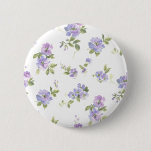 Badge Rond 5 Cm Motif de fleurs