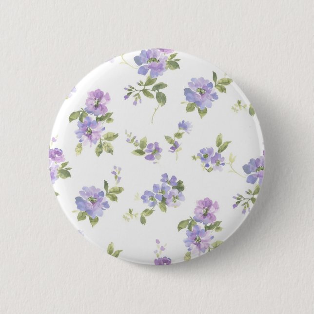 Badge Rond 5 Cm Motif de fleurs (Devant)