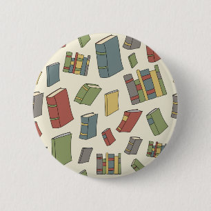 Badge Rond 5 Cm Motif de livre
