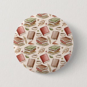 Badge Rond 5 Cm Motif de livre
