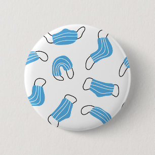 Badge Rond 5 Cm motif de masque Médicale