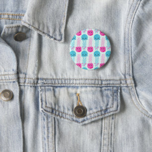Badge Rond 5 Cm Motif de méduses, Mignonne méduse, Sea Animaux