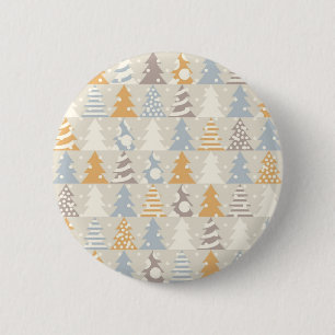 Badge Rond 5 Cm Motif de Noël