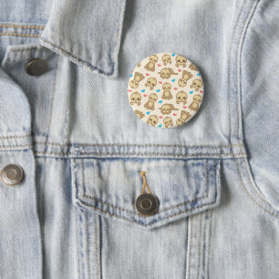 Badge Rond 5 Cm Motif De Parfums, Mignons Parfums, Coeurs