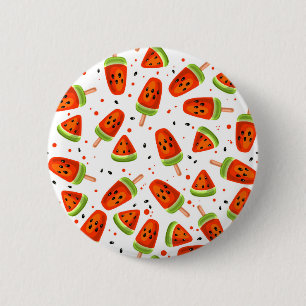 Badge Rond 5 Cm Motif de pastèque