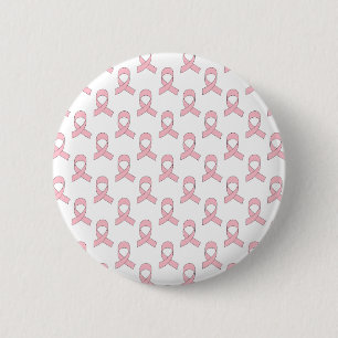 Badge Rond 5 Cm Motif de ruban rose