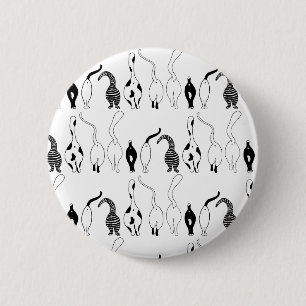Badge Rond 5 Cm Motif des boutons de chat