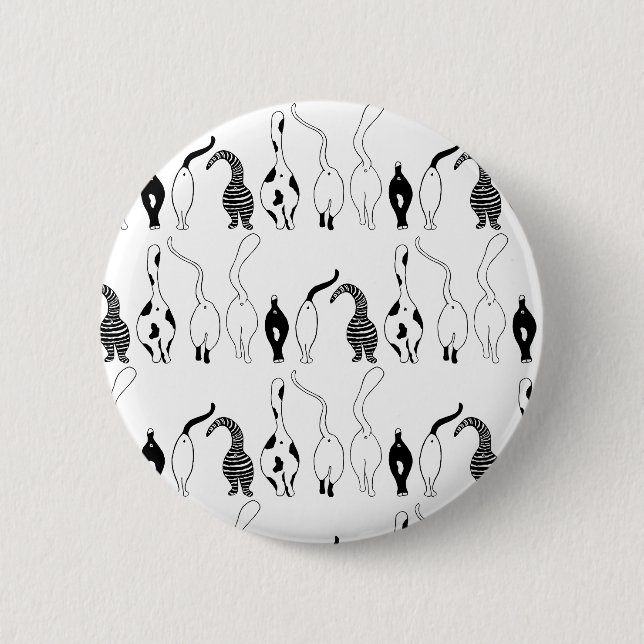 Badge Rond 5 Cm Motif des boutons de chat (Devant)