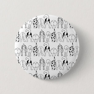 Badge Rond 5 Cm Motif des boutons de chien