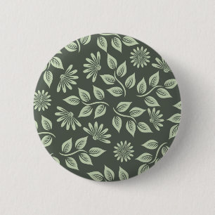 Badge Rond 5 Cm Motif des fleurs de printemps