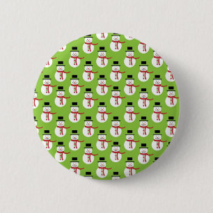 Badge Rond 5 Cm Motif des neigeurs de Noël
