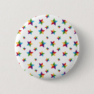 Badge Rond 5 Cm Motif d'étoiles