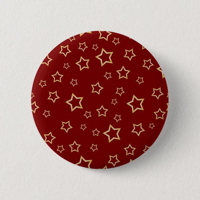 Badge Rond 5 Cm Motif d'étoiles (Devant)