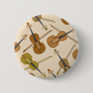 Badge Rond 5 Cm Motif d'impression de violon