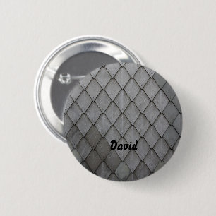 Badge Rond 5 Cm Motif en ardoise grise