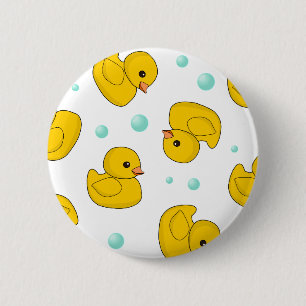 Badge Rond 5 Cm Motif en caoutchouc de canard
