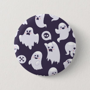 Badge Rond 5 Cm Motif fantôme