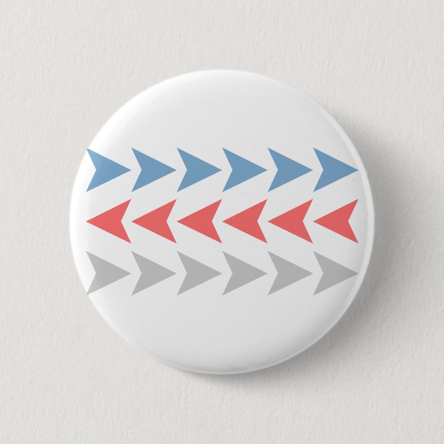 Badge Rond 5 Cm Motif Flèche (Devant)