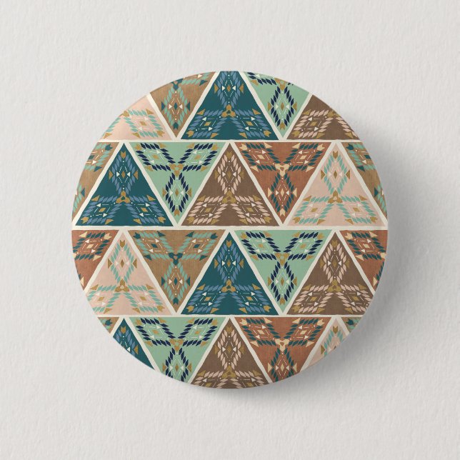 Badge Rond 5 Cm Motif géométrique extérieur d'étape | de Geo (Devant)
