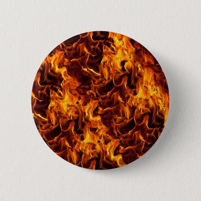Badge Rond 5 Cm Motif incendie et flamme (Devant)