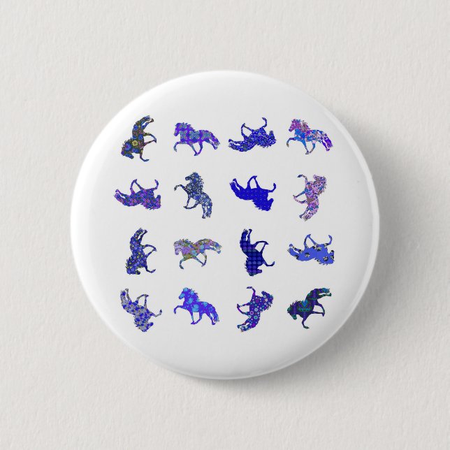 Badge Rond 5 Cm Motif islandais (Devant)