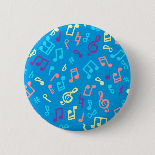 Badge Rond 5 Cm Motif musical