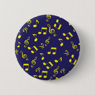 Badge Rond 5 Cm Motif musical