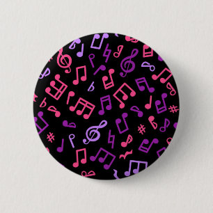 Badge Rond 5 Cm Motif musical