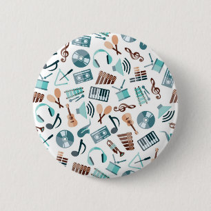 Badge Rond 5 Cm Motif musical