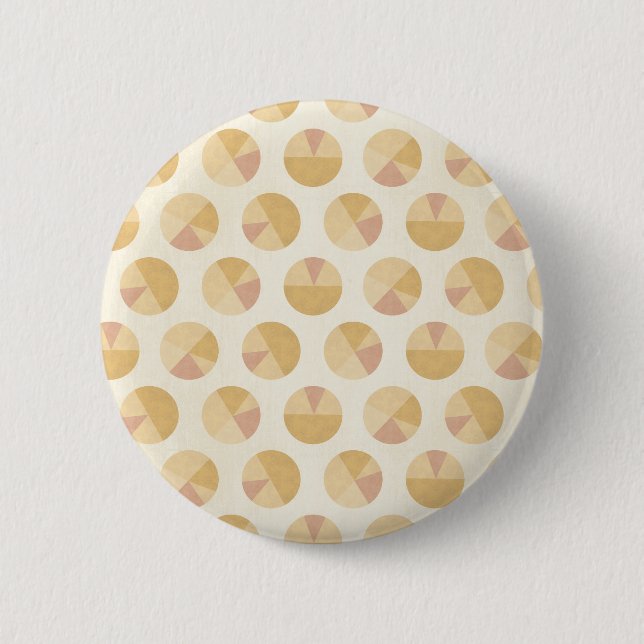 Badge Rond 5 Cm Motif orange de cercle d'étape | de Geo de (Devant)
