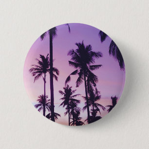 Badge Rond 5 Cm Motif palmier