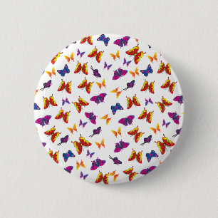 Badge Rond 5 Cm Motif papillon