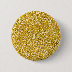 Badge Rond 5 Cm Motif PURE GOLD Splatter + votre texte