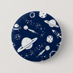 Badge Rond 5 Cm Motif spatial