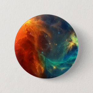 Badge Rond 5 Cm Motif spatial