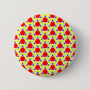Badge Rond 5 Cm Motif Terrazzo
