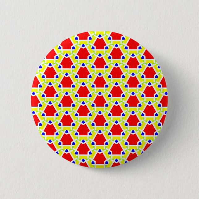Badge Rond 5 Cm Motif Terrazzo (Devant)
