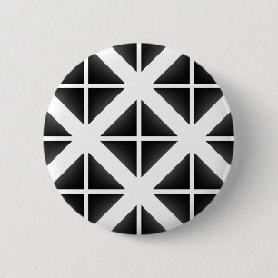Badge Rond 5 Cm Motif triangle Black Trendy
