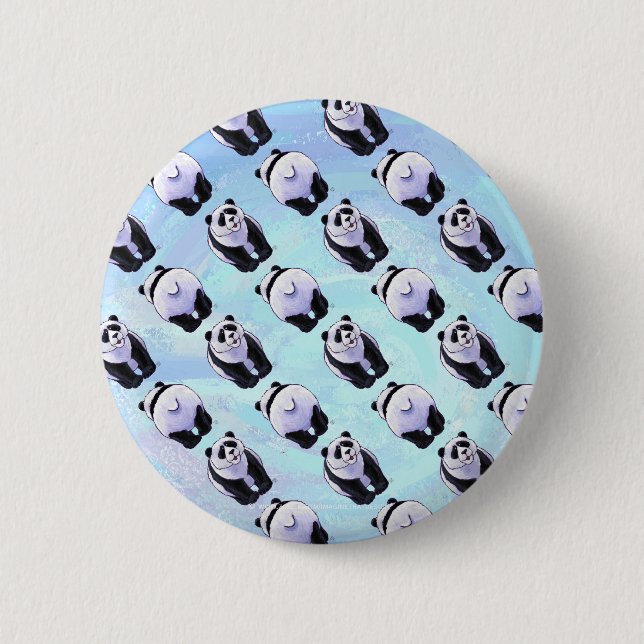 Badge Rond 5 Cm Motifs d'ours panda (Devant)