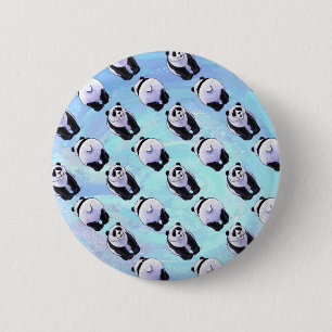 Badge Rond 5 Cm Motifs d'ours panda
