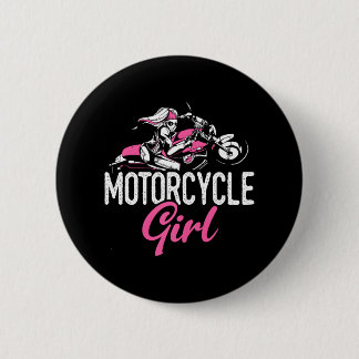 Badge Rond 5 Cm Moto Girl Moto Moto Moto