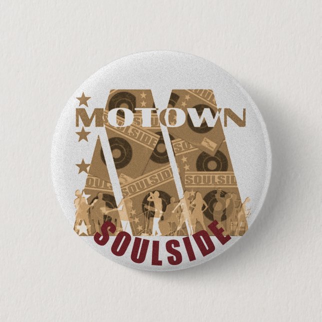 Badge Rond 5 Cm motown (Devant)