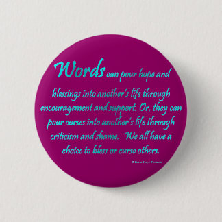 Badge Rond 5 Cm mots