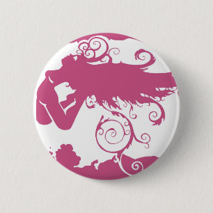 Badge Rond 5 Cm Mouche