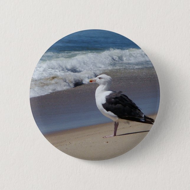 Badge Rond 5 Cm Mouette (Devant)