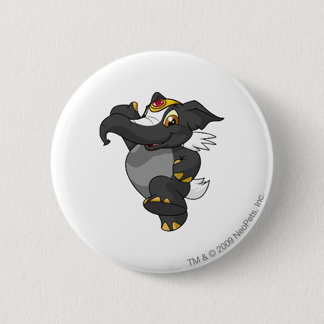 Badge Rond 5 Cm Mouffette d'Elephante (Devant)