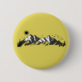 Badge Rond 5 Cm Mountains graphic 
