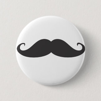 Badge Rond 5 Cm Moustache