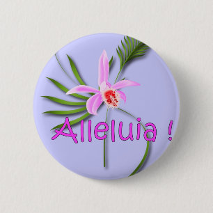Badge Rond 5 Cm MP d'alléluia