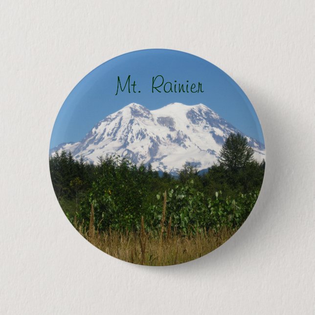 Badge Rond 5 Cm Mt. Rainier (Devant)